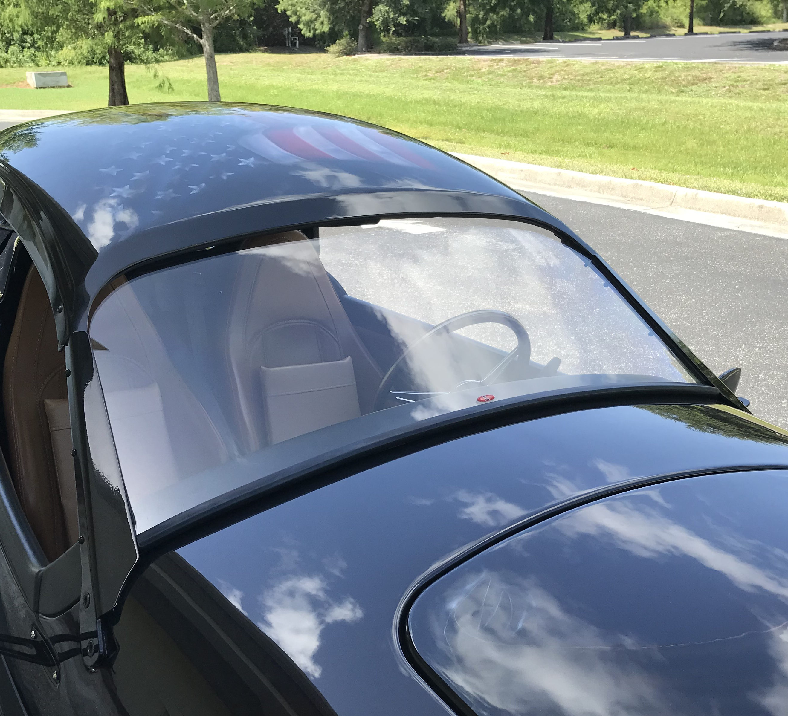 18" Clear Demo Windshield for Vanderhall Carmel  Fits all model years)